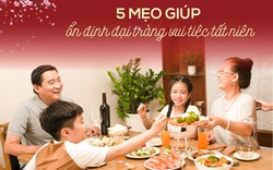 5 Mẹo giúp ổn định đại tràng vui tiệc tất niên