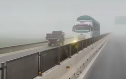 Nghệ An: Truy tìm tài xế điều khiển xe tải lao tốc độ cao ngược chiều cao tốc