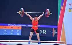 Phạm Thị Hồng Thanh thua chính mình tại giải cử tạ vô địch châu Á 2024