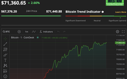 Sốc: Giá Bitcoin lên cao nhất lịch sử, vượt ngưỡng 71.000 USD