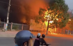 Thông tin mới vụ cháy hơn 200 xe máy tại trụ sở công an ở Bình Thuận