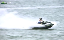 Video: “Quái thú” mô tô nước gầm rú trước giờ G giải đua thuyền máy công thức 1 thế giới tại Bình Định