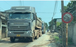 “Bất chấp biển cấm” xe trọng tải lớn băm nát đường dân sinh tại Nga Sơn, Thanh Hoá