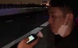 Nửa đêm, CSGT phát hiện 1 thanh niên có nồng độ cồn kịch khung chạy xe máy vào cao tốc Vĩnh Hảo - Phan Thiết