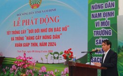 Hội Nông dân Nam Định phát động Tết trồng cây "Đời đời nhớ ơn Bác Hồ" xuân Giáp Thìn năm 2024