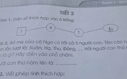 Bài Toán lớp 1 khiến phụ huynh bó tay "xin hàng", đáp án hóa ra rành rành ngay trong câu hỏi