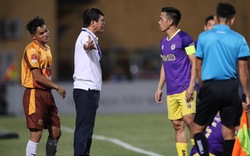 Minh Vương làm “quân sư” cho HLV Vũ Tiến Thành, HAGL vẫn thua Hà Nội FC
