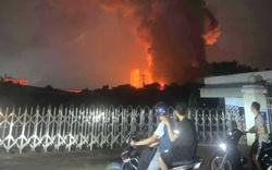 Cháy lớn tại khu công nghiệp ở Ninh Bình, hàng trăm chiến sĩ PCCC được huy động dập hỏa