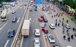 Video: Hậu thông xe cầu Mai Dịch, hàng loạt phương tiện đi sai làn khiến giao thông hỗn loạn