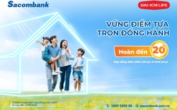 Sacombank dành ra hơn 5 tỷ đồng hoàn phí cho khách hàng bảo hiểm