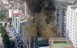 Cháy tòa nhà thương mại 9 tầng tại chung cư ở Bắc Ninh