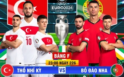 Link trực tiếp bóng đá Thổ Nhĩ Kỳ vs Bồ Đào Nha (Link TV360, VTV)