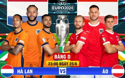 Trực tiếp bóng đá Hà Lan vs Áo (Link TV360, VTV)