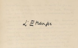 Bản thảo giả "Người Dưng" của Albert Camus được bán với giá nửa triệu euro