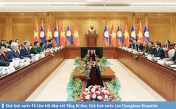 Hình ảnh báo chí 24h: Chủ tịch nước Tô Lâm hội đàm  với Tổng Bí thư, Chủ tịch nước Lào