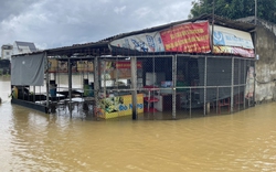 Đến trưa, làng ngoại thành Hà Nội vẫn ngập nước sau cả đêm chạy lũ