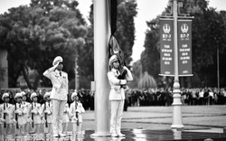 Lễ thượng cờ rủ Quốc tang Tổng Bí thư Nguyễn Phú Trọng tại quảng trường Ba Đình