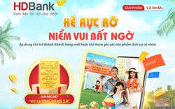 Khách hàng rộn ràng “may túi ba gang” đến HDBank nhận vàng SJC 