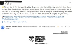 Thực hư việc nhiều người ở Việt Nam thành cố vấn cho tạp chí Harvard