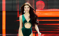 Tường San trình diễn bikini nóng bỏng "vượt mặt" đối thủ tại bán kết Miss International Queen 2024