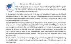 Lời dặn thầy hiệu trưởng gửi học trò sau bão: Nhẹ nhàng mà thấm thía!