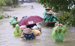 Hà Nội: Nước sông Bùi tràn vào nhanh, rốn lũ Chương Mỹ lại chìm trong biển nước