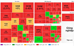 Phe bán áp đảo, VN-Index về dưới mốc 1.240 điểm