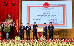 Huyện đầu tiên của tỉnh Nam Định đón nhận Bằng nông thôn mới nâng cao năm 2023