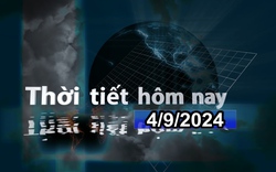 Thời tiết hôm nay 4/9/2024: Trung Bộ, Tây Nguyên, Nam Bộ ngày nắng, chiều tối và đêm có mưa dông