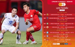 Lịch phát sóng trực tiếp vòng 10 V.League 2024/2025