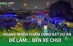 Bến xe trái phép ngang nhiên "lộng hành" trên địa bàn quận Nam Từ Liêm (Hà Nội)