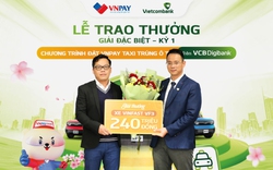 Đã có khách hàng trúng ôtô VinFast khi đặt taxi qua VCB Digibank