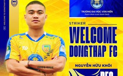 Cựu tiền đạo U23 Việt Nam Nguyễn Hữu Khôi gia nhập Đồng Tháp FC