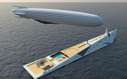 Thiết kế siêu du thuyền kết hợp khinh khí cầu đẹp mê hoặc