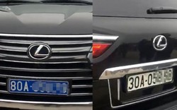 Xe Lexus gắn hai loại biển