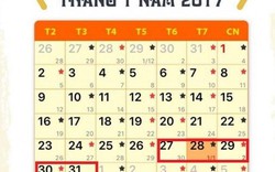 Chưa chốt phương án nghỉ Tết Nguyên đán 2017