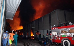 Hà Nội: Cháy dữ dội tại Khu công nghiệp Quang Minh