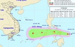 Áp thấp nhiệt đới giật cấp 9 hướng vào Biển Đông, khả năng mạnh lên thành bão