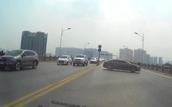 Hà Nội: Xử phạt nữ tài xế quay đầu xe ô tô trên cầu Vĩnh Tuy