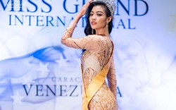 Á hậu Kiều Loan bị “chơi xấu”, chụp ảnh lộ đùi to, chân ngắn tại Miss Grand 2019?