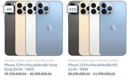 iPhone 13 xách tay giảm giá không phanh sau khi hàng chính hãng lên kệ