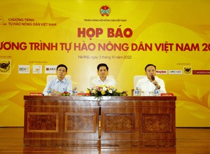 Hình ảnh Họp báo Chương trình Tự hào nông dân Việt Nam 2022