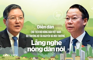 Diễn đàn Chủ tịch Hội NDVN - Bộ trưởng Bộ Tài nguyên và Môi trường lắng nghe nông dân nói diễn ra vào ngày 24/11