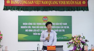 Phó Chủ tịch Trung ương Hội Nông dân Việt Nam Nguyễn Xuân Định làm việc tại Điện Biên