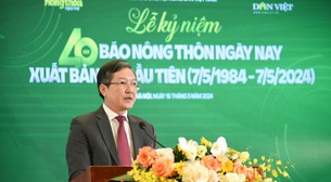 Toàn văn bài phát biểu của Chủ tịch Hội Nông dân Việt Nam Lương Quốc Đoàn tại lễ kỷ niệm 40 năm Báo NTNN