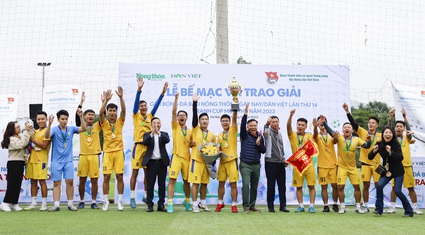 Hình ảnh Lễ bế mạc Giải bóng đá Báo Nông thôn Ngày nay/Dân Việt năm 2023