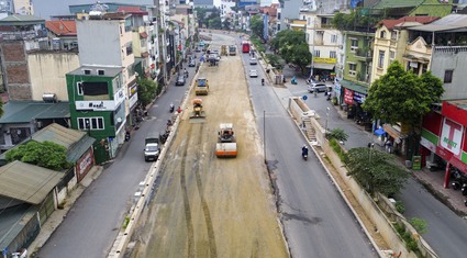 Tuyến đường trọng điểm kết nối sân bay Nội Bài với trung tâm Hà Nội trước ngày về đích