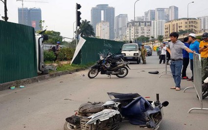 Nữ tài xế Mercedes tông loạt xe máy ở Hà Nội khai 'nóng'