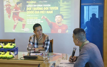 Đội trưởng Hà Nội FC Nguyễn Văn Quyết: "Giải bóng đá báo NTNN/Dân Việt lan tỏa tinh thần thể thao"