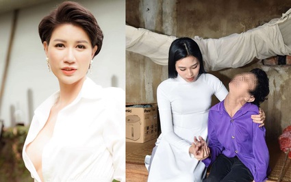 Bị Trang Trần chê bai trang điểm đậm đi từ thiện, Hoa hậu Đỗ Thị Hà nói gì?